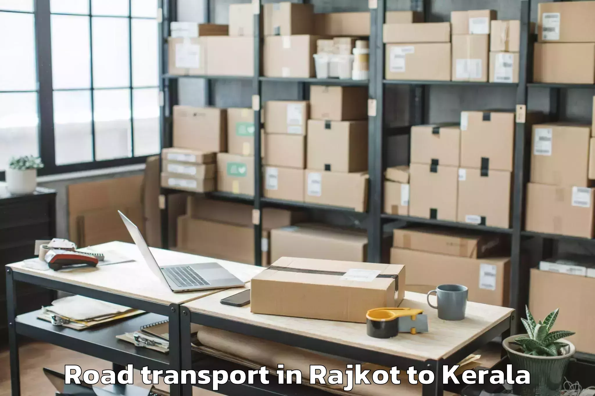 Professional Rajkot to Naduvannur Road Transport